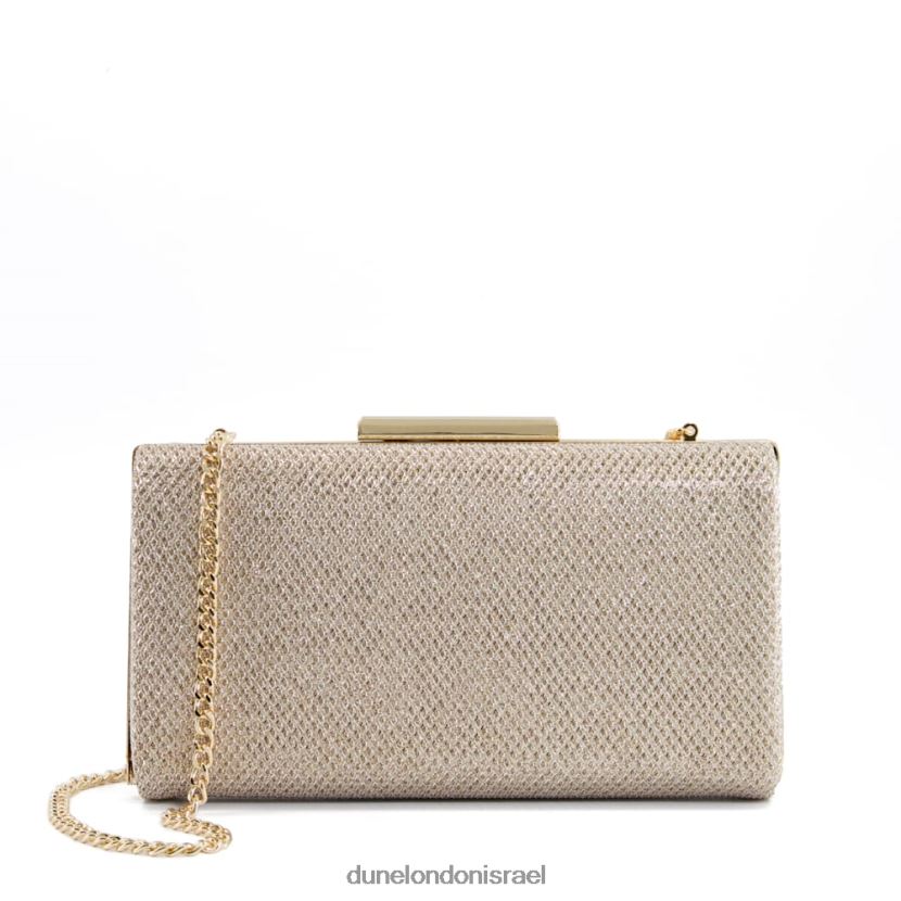 נשים Dune London זהב תיק קלאץ' נוצץ binita 60N84X352
